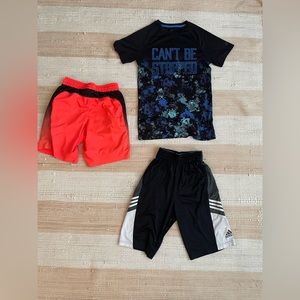 Men’s Small Clothing Bundle- Under Armour, Adidas, Champion